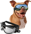 Premium Dog Goggles for Large Breeds - Stylish Eye Protection for Riding, Biking & Driving - Perfect for Medium to Large Dogs - Windproof & UV Protection - Sleek Black Design
