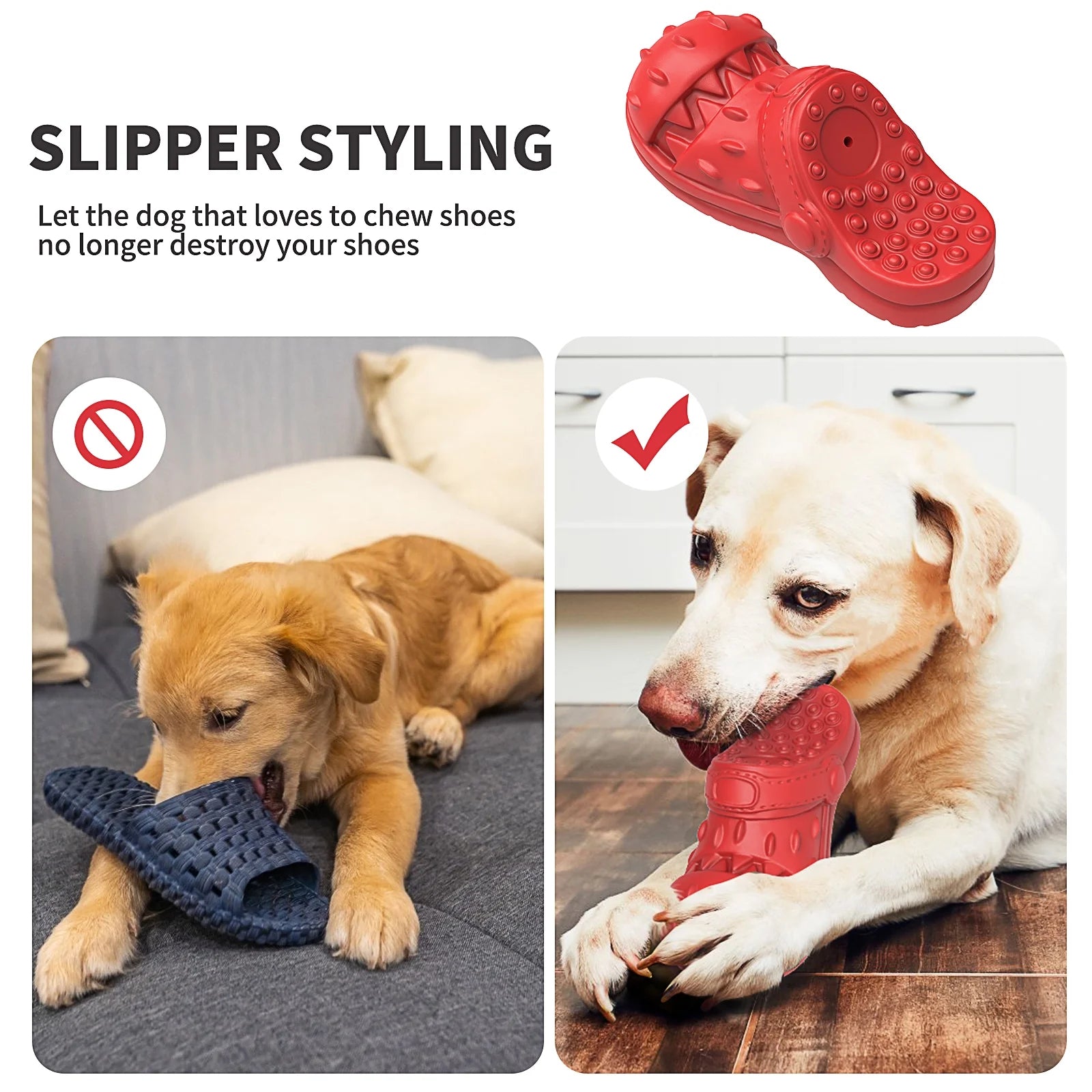 Ultimate Squeaky Chew Toy for Aggressive Chewers - Safe, Natural Soft Rubber with Delicious Beef Flavor