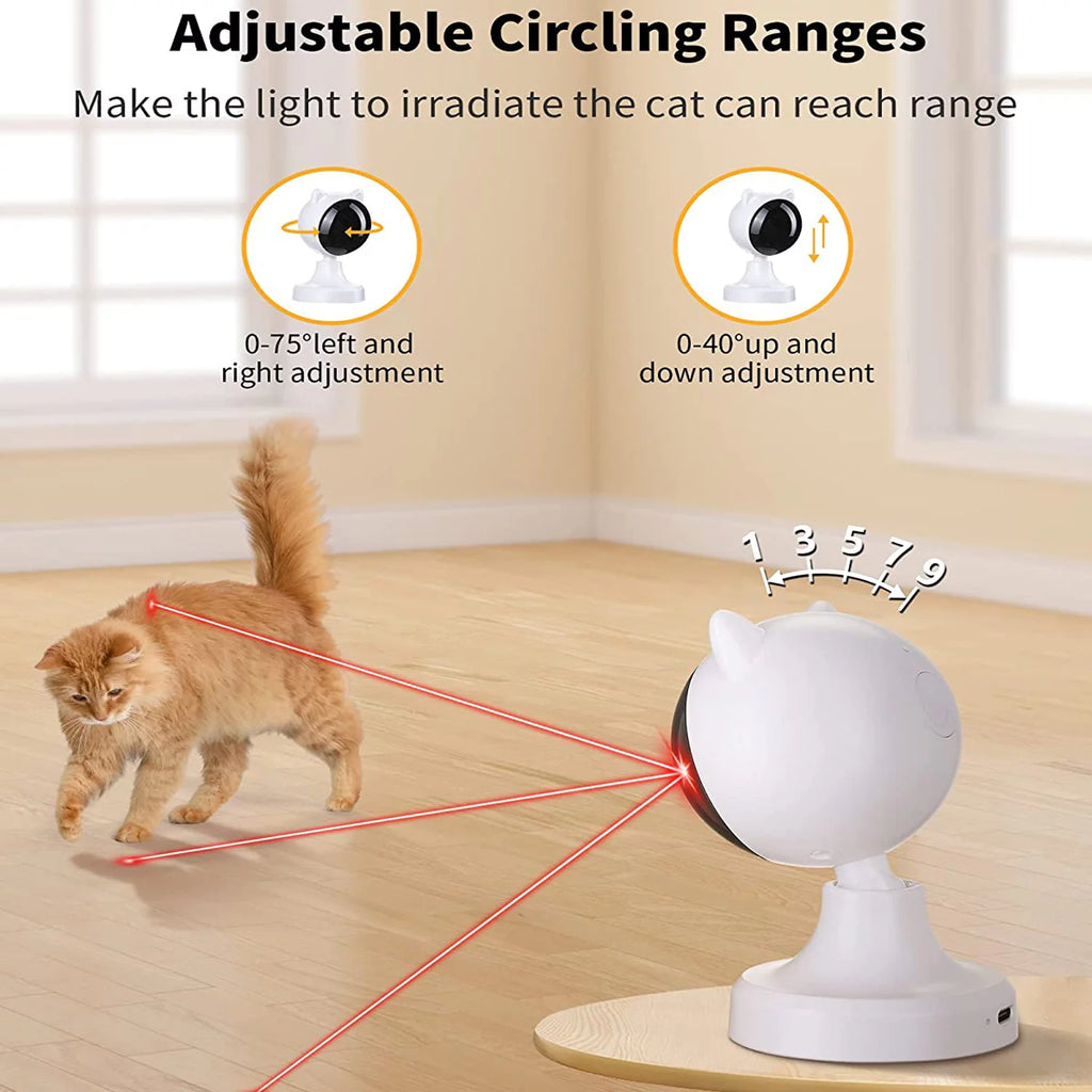 Interactive Automatic Laser Cat Toy for Indoor Fun – Ideal for Cats and Dogs!